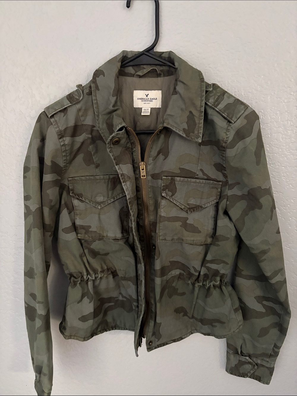 American Eagle Outfitters Green Camo Utility Jacket